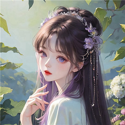 超漂亮的女生手绘头像