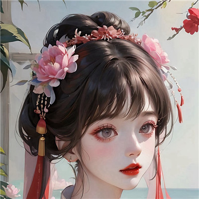 超漂亮的女生手绘头像