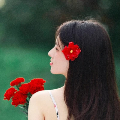 唯美森系复古文艺女生头像