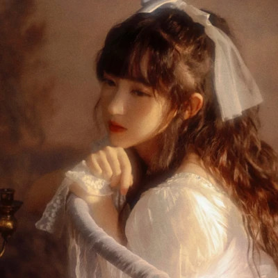 唯美森系复古文艺女生头像