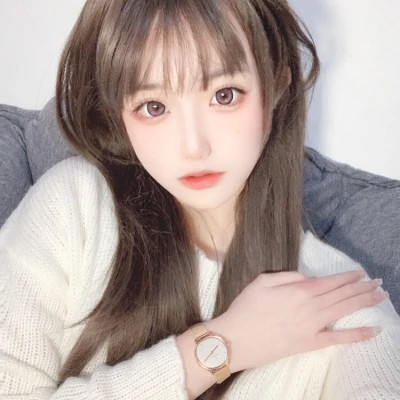 超稀有真人女生头像