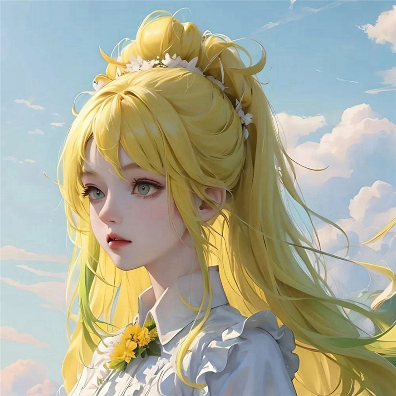ai手绘女生头像动漫高清图片