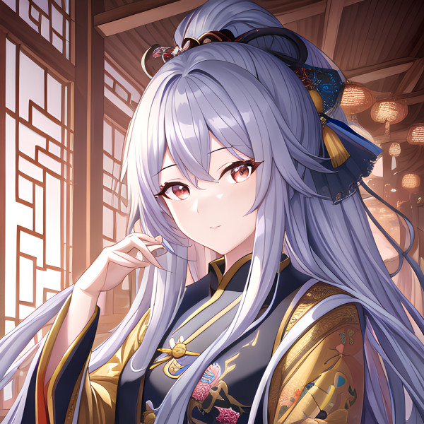 2025最火新款AI手绘女生动漫头像图片