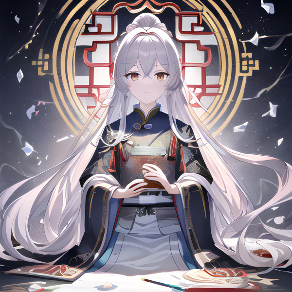 2025最火新款AI手绘女生动漫头像图片