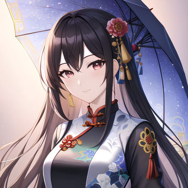 2025最火新款AI手绘女生动漫头像图片