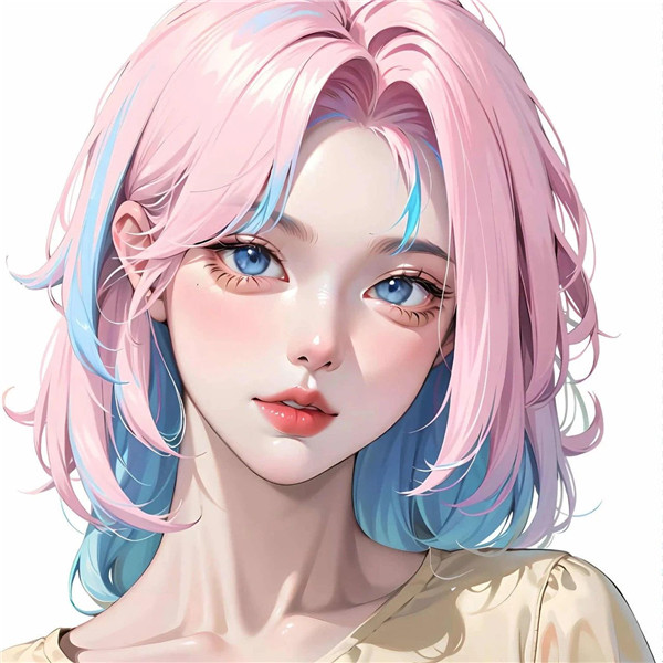 智能AI绘画女头像图片