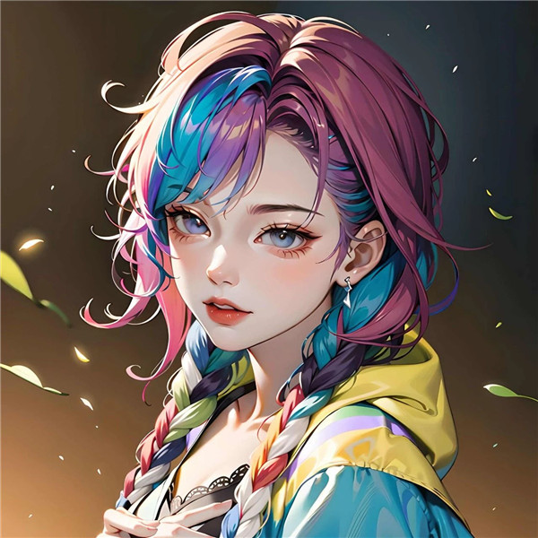 智能AI绘画女头像图片
