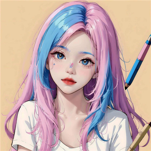 智能AI绘画女头像图片