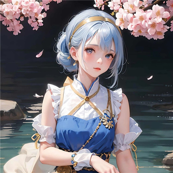 智能AI绘画女头像图片