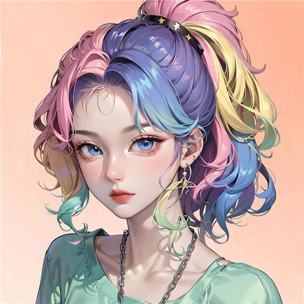 智能AI绘画女头像图片