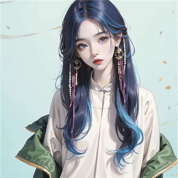智能AI绘画女头像图片