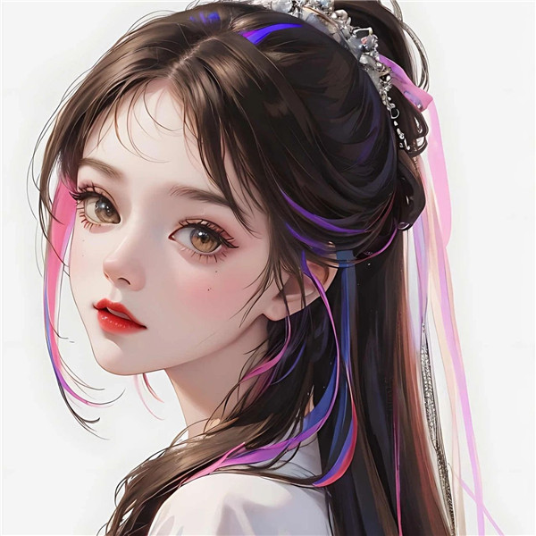 智能AI绘画女头像图片