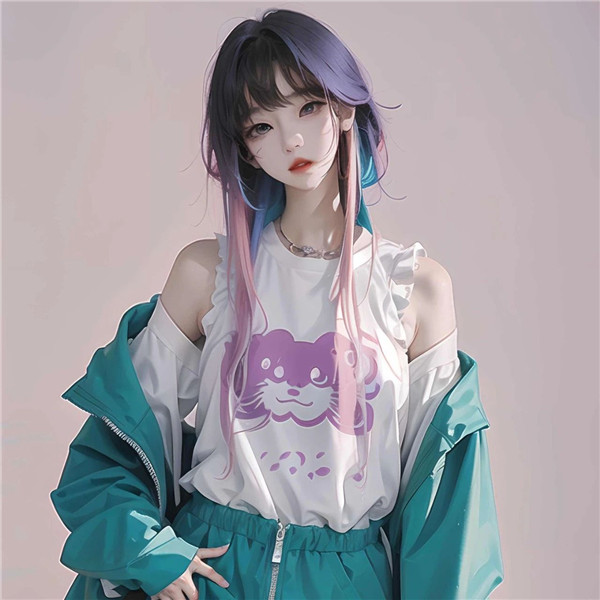 智能AI绘画女头像图片