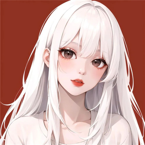 AI手绘绘画一男一女情侣头像图片