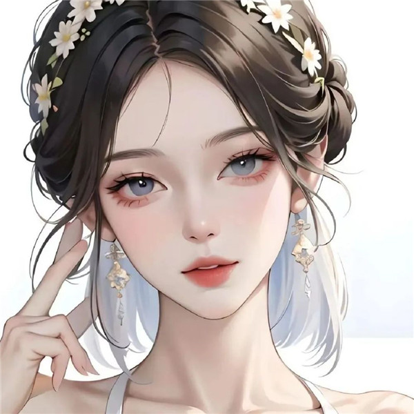 超好看的一男一女高级手绘情侣头像