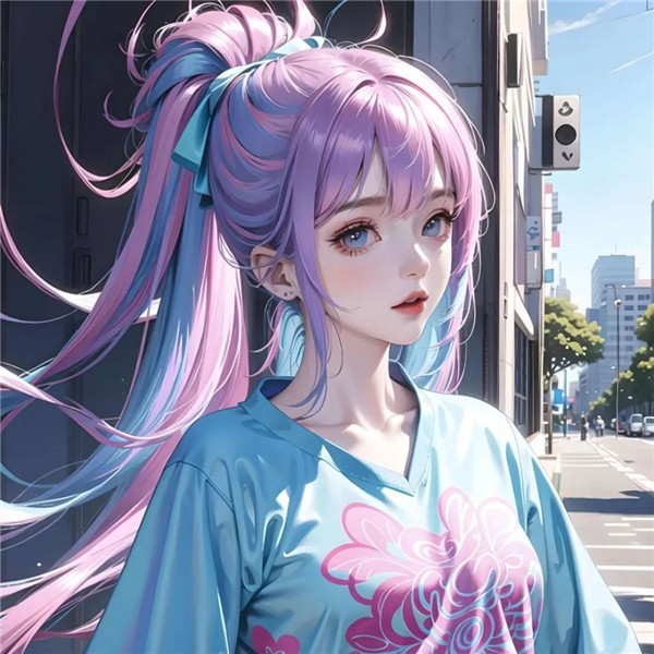 超好看的一男一女高级手绘情侣头像
