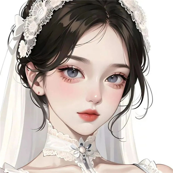 超好看的一男一女高级手绘情侣头像