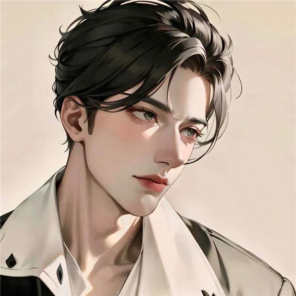 超好看的一男一女高级手绘情侣头像