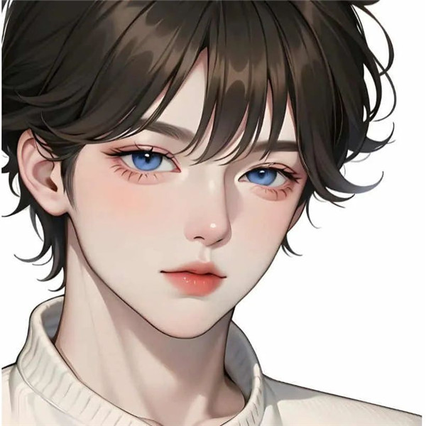 超好看的一男一女高级手绘情侣头像