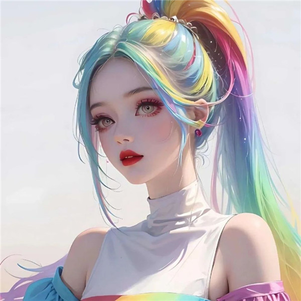 超好看的一男一女高级手绘情侣头像