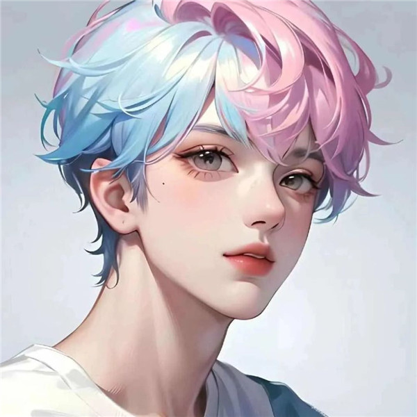 超好看的一男一女高级手绘情侣头像