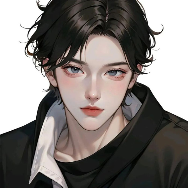 超好看的一男一女高级手绘情侣头像
