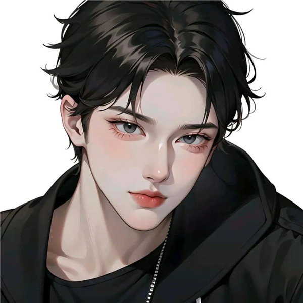 超好看的一男一女高级手绘情侣头像