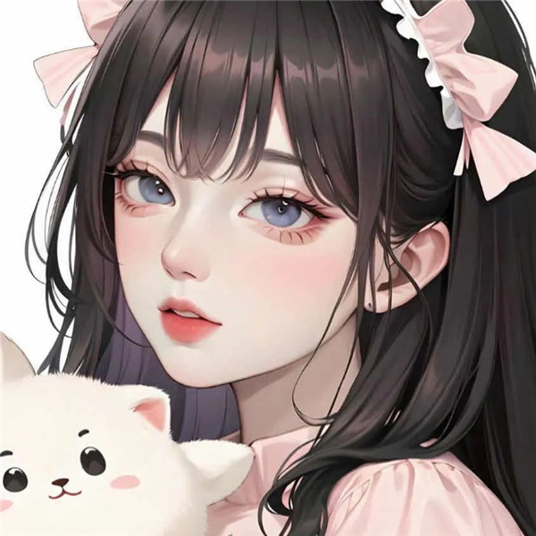 超好看的一男一女高级手绘情侣头像