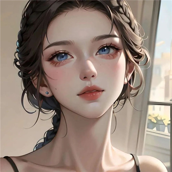超好看的一男一女高级手绘情侣头像