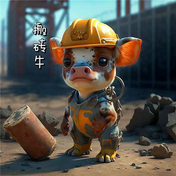 工地搬砖打工人12生肖头像图片