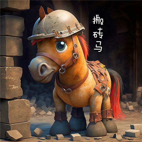 工地搬砖打工人12生肖头像图片