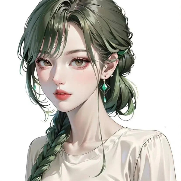 微信头像女生气质绘画高清