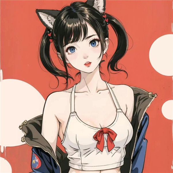 微信头像女生气质绘画高清