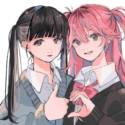 2025二人动漫闺蜜头像