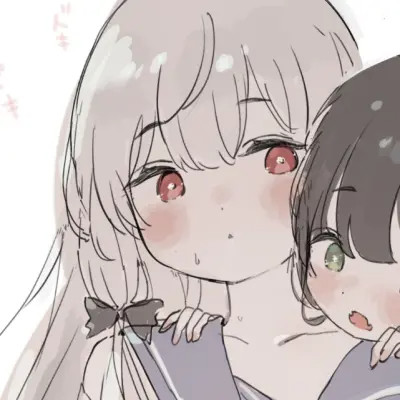 高级闺蜜头像动漫少女