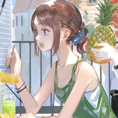 漂亮闺蜜头像动漫一对高清