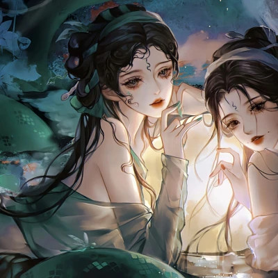 超级仙气的闺蜜头像动漫