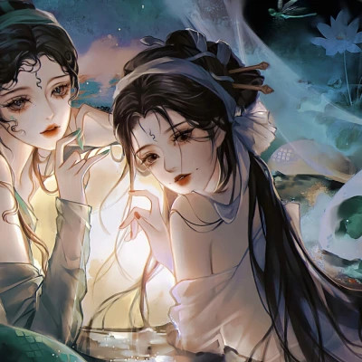 超级仙气的闺蜜头像动漫