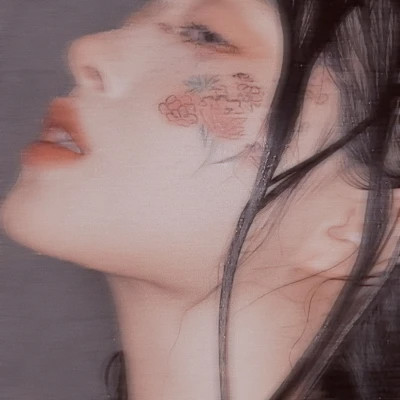 氛围感女生头像脸部高清图片