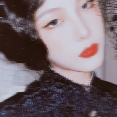 氛围感女生头像脸部高清图片