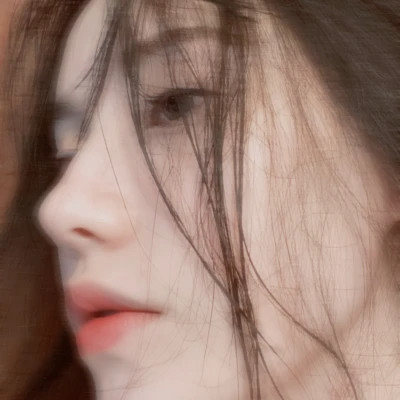 氛围感女生头像脸部高清图片