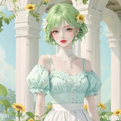 绘画头像女图片高清精致