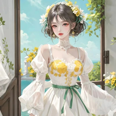 绘画头像女图片高清精致