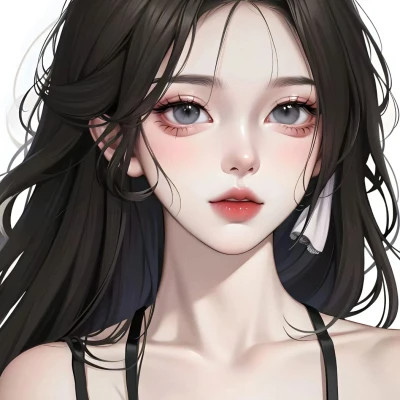 绘画头像女图片高清精致