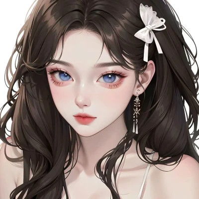 绘画头像女图片高清精致
