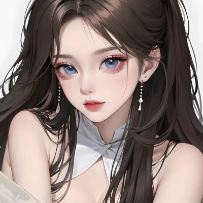 绘画头像女图片高清精致