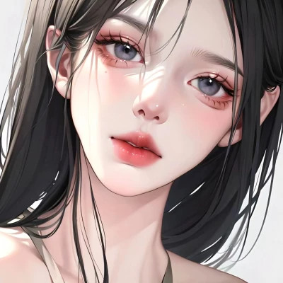绘画头像女图片高清精致