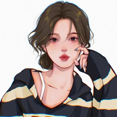 2025好看头像女生卡通手绘图片