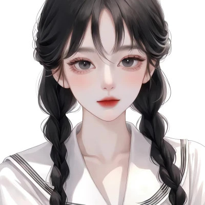 2025最新高清精致动漫女生手绘头像