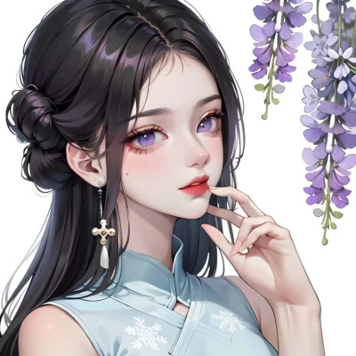 2025超火手绘精致高清女生动漫头像